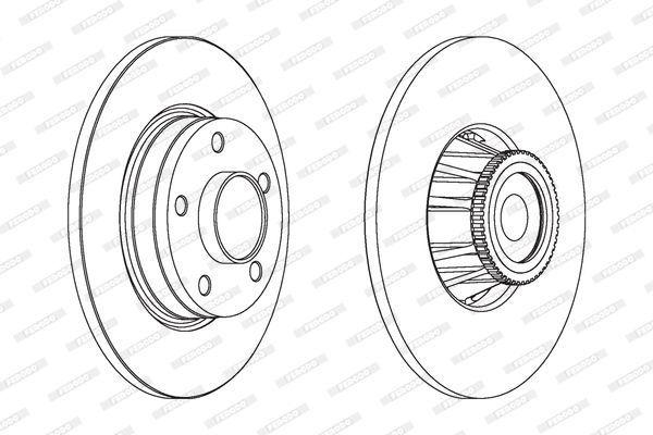 Stabdžių diskas FERODO DDF1623-1