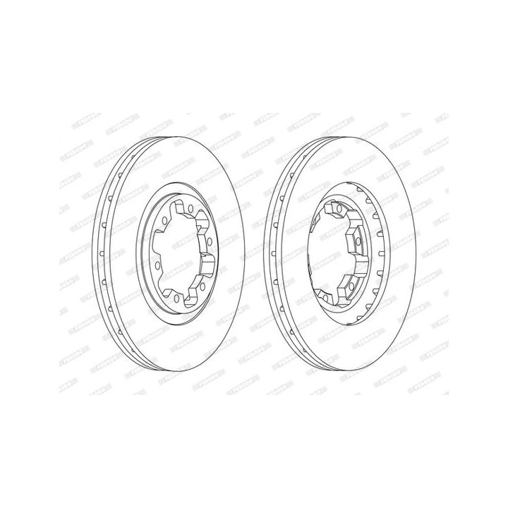 Stabdžių diskas FERODO DDF1626C