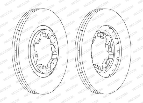 Stabdžių diskas FERODO DDF1626C