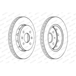 Stabdžių diskas FERODO DDF1628