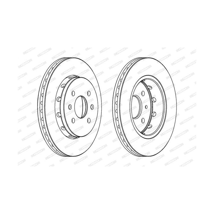 Stabdžių diskas FERODO DDF1628