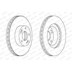 Stabdžių diskas FERODO DDF1630C