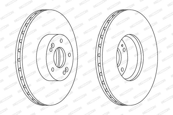Stabdžių diskas FERODO DDF1631C-1