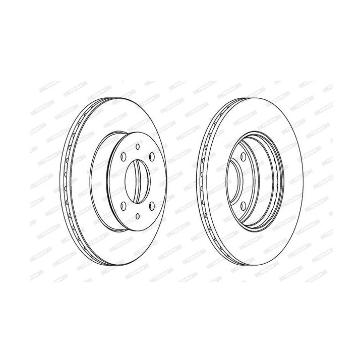 Stabdžių diskas FERODO DDF1632