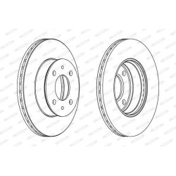 Stabdžių diskas FERODO DDF1632C