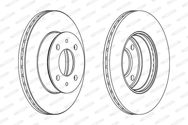 Stabdžių diskas FERODO DDF1632C