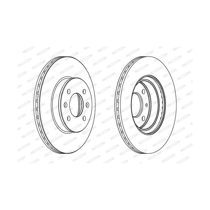 Stabdžių diskas FERODO DDF1636