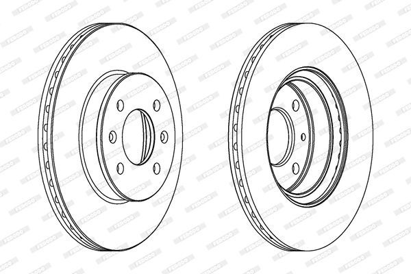 Stabdžių diskas FERODO DDF1636