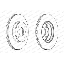 Stabdžių diskas FERODO DDF1636C