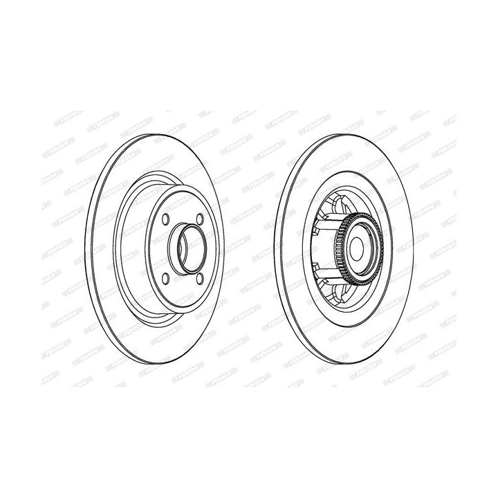 Stabdžių diskas FERODO DDF1641-1