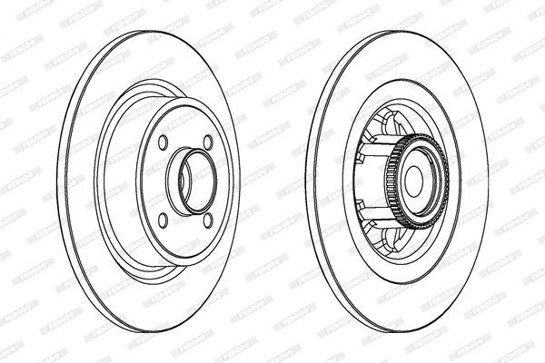 Stabdžių diskas FERODO DDF1641-1