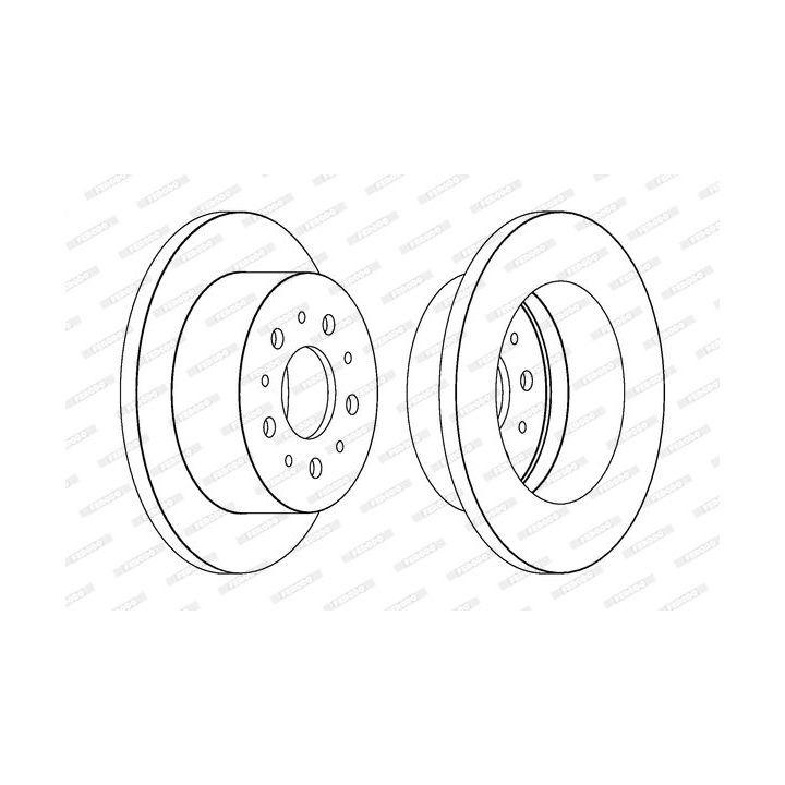 Stabdžių diskas FERODO DDF1653