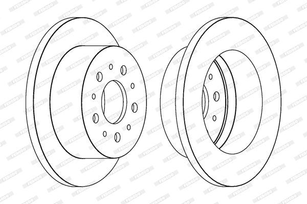 Stabdžių diskas FERODO DDF1653