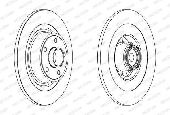 Stabdžių diskas FERODO DDF1654-1