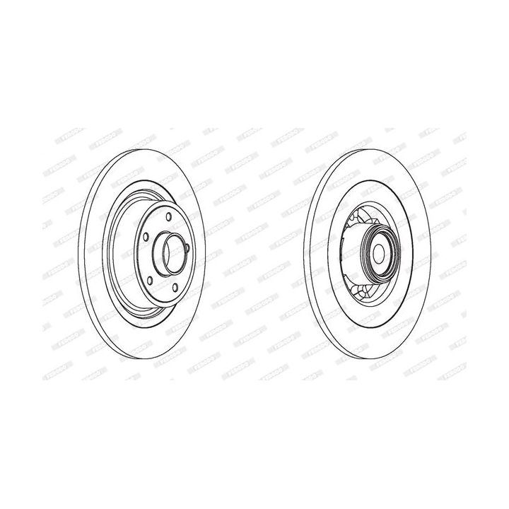 Stabdžių diskas FERODO DDF1655-1