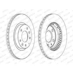 Stabdžių diskas FERODO DDF1657C