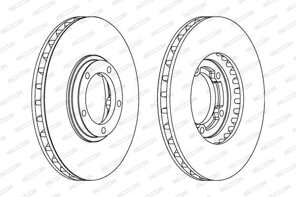 Stabdžių diskas FERODO DDF1658