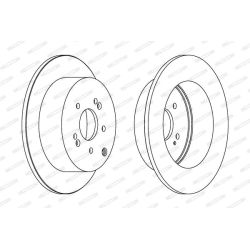 Stabdžių diskas FERODO DDF1671C