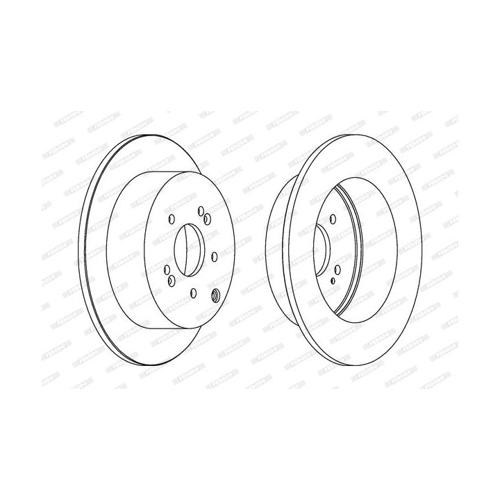 Stabdžių diskas FERODO DDF1671C