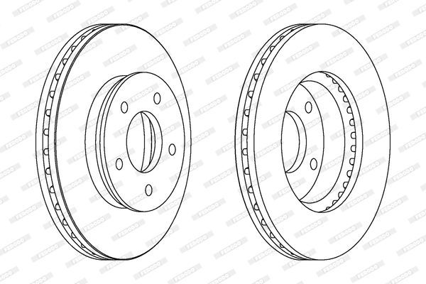 Stabdžių diskas FERODO DDF1673