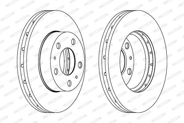Stabdžių diskas FERODO DDF1718-1