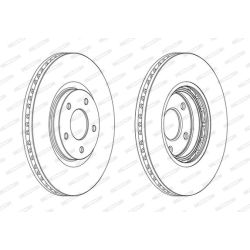 Stabdžių diskas FERODO DDF1724C