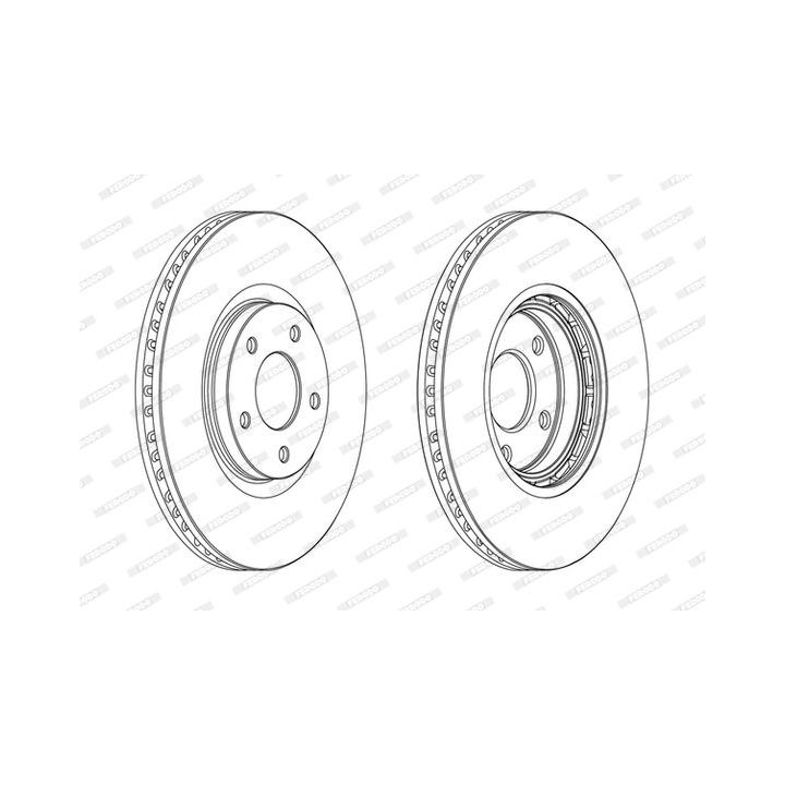 Stabdžių diskas FERODO DDF1724C