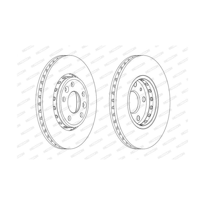 Stabdžių diskas FERODO DDF1726