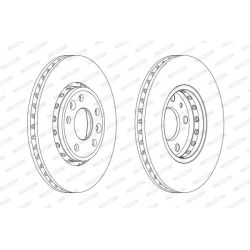 Stabdžių diskas FERODO DDF1726C