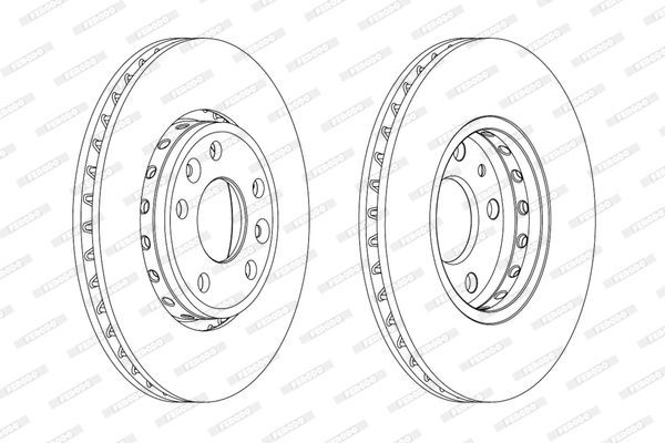 Stabdžių diskas FERODO DDF1726C