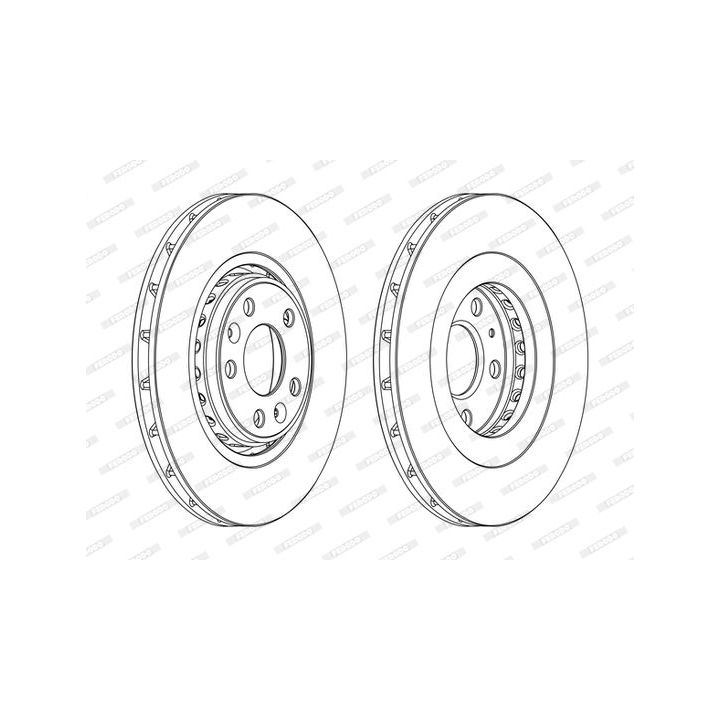 Stabdžių diskas FERODO DDF1727C