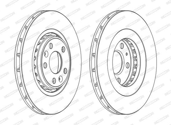 Stabdžių diskas FERODO DDF1727C