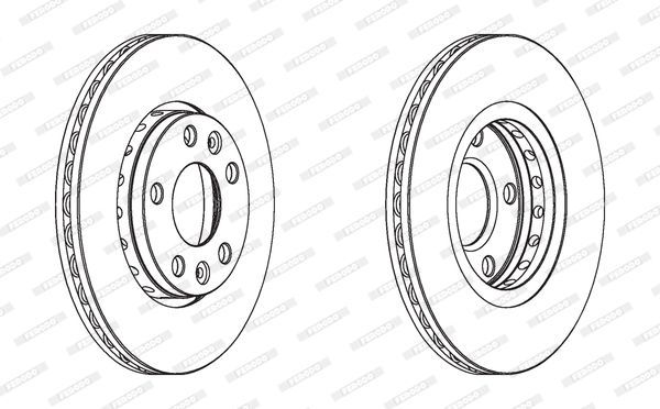 Stabdžių diskas FERODO DDF1728