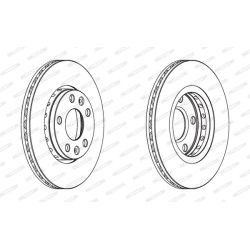 Stabdžių diskas FERODO DDF1728C