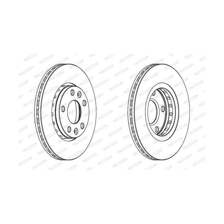 Stabdžių diskas FERODO DDF1728C