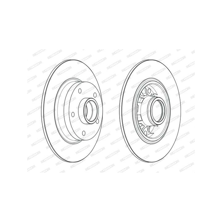 Stabdžių diskas FERODO DDF1730-1