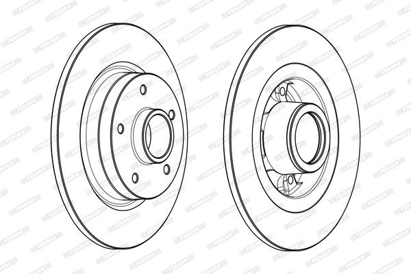 Stabdžių diskas FERODO DDF1731-1