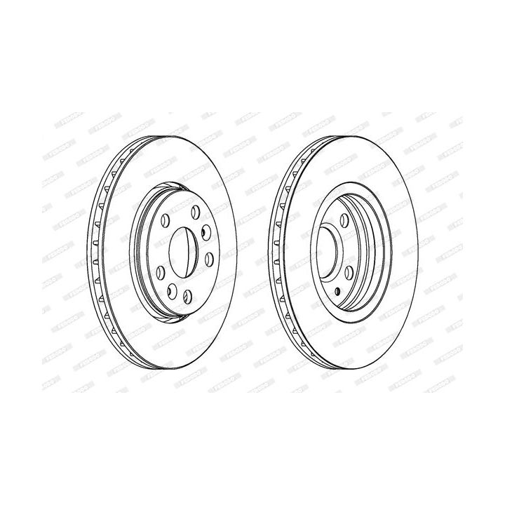 Stabdžių diskas FERODO DDF1733