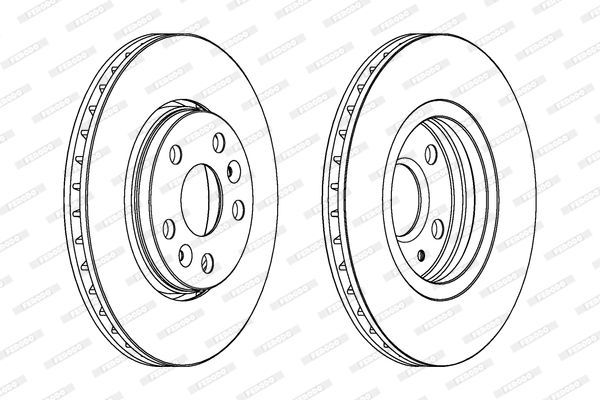 Stabdžių diskas FERODO DDF1733C