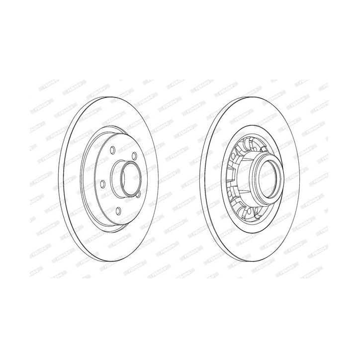 Stabdžių diskas FERODO DDF1734-1