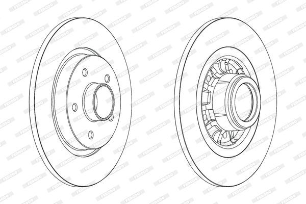 Stabdžių diskas FERODO DDF1734-1