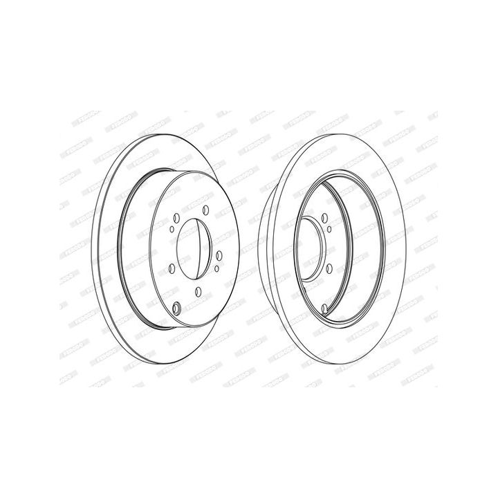 Stabdžių diskas FERODO DDF1737C