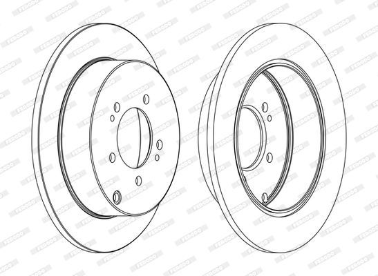 Stabdžių diskas FERODO DDF1737C