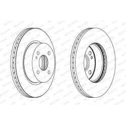 Stabdžių diskas FERODO DDF1738C