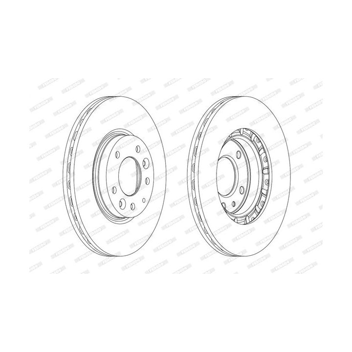 Stabdžių diskas FERODO DDF1739C