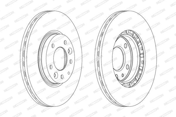 Stabdžių diskas FERODO DDF1739C