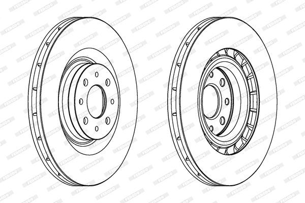 Stabdžių diskas FERODO DDF1745