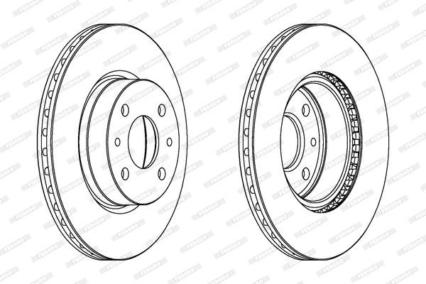 Stabdžių diskas FERODO DDF176