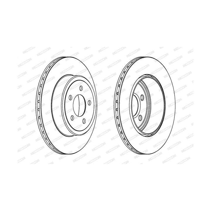 Stabdžių diskas FERODO DDF1766C-1