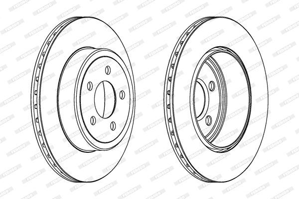 Stabdžių diskas FERODO DDF1766C-1